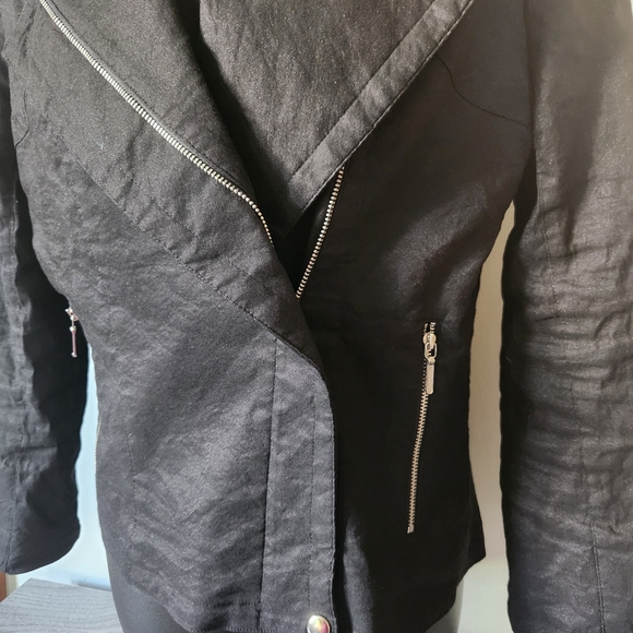 Nicole Miller Moto Biker Jacket Sz S - Picture 2 of 6